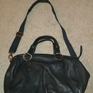 Cynthia Rowley Black Genuine Leather Handbag